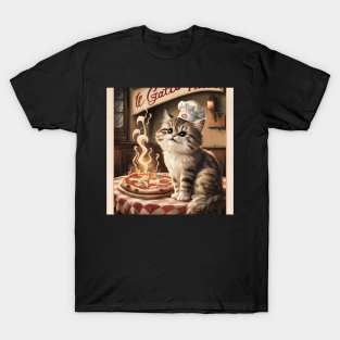 Kitten and pizza T-Shirt